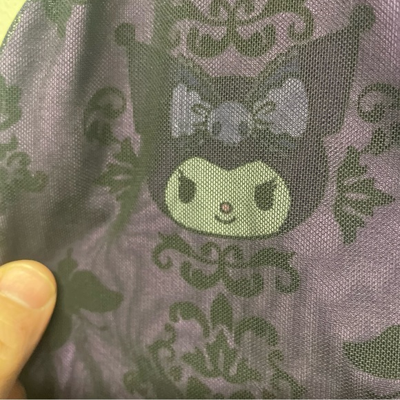 Kuromi Mesh Lace-Up Sweetheart Girls Tank Top - Picture 5 of 6